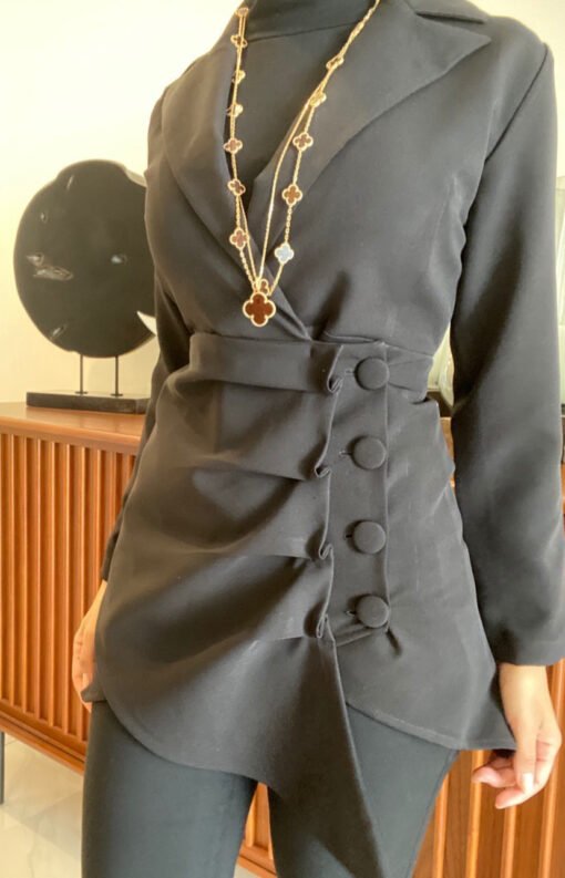 Ruched side blazer - Image 3