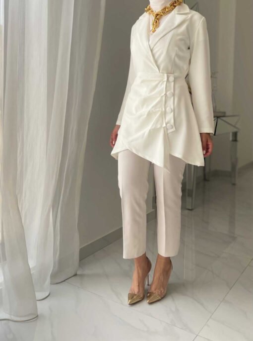 Ruched side blazer - Image 4