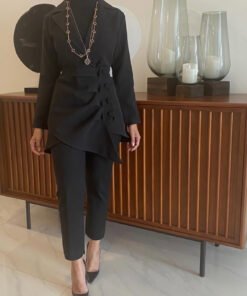 Ruched side blazer