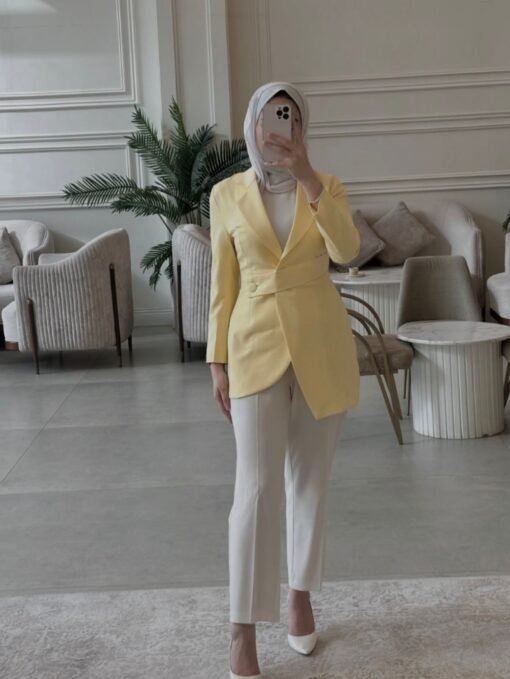 Butter yellow blazer