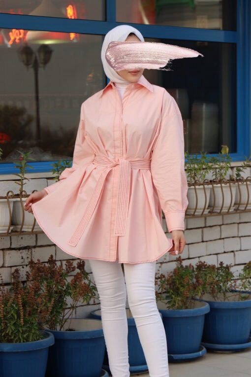 Casual pink shirt - Image 2