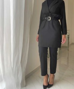 Waist belt blazer